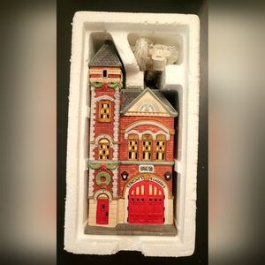 Department 56 Red Brick Fire Station, from Christmas In The City Series.